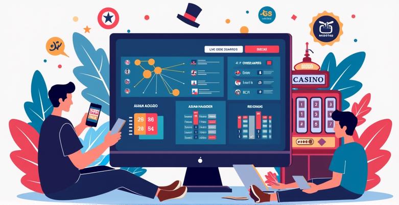 คนกำลังเล่นแทงบอลออนไลน์กับคอมพิวเตอร์